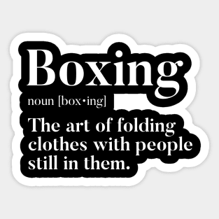 Boxing - Fun Definition Sticker